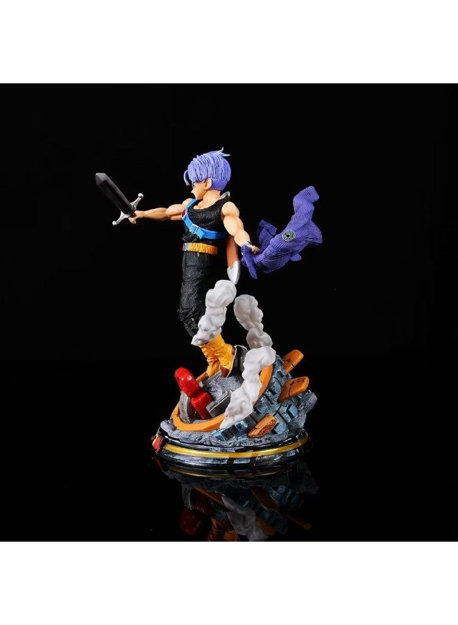 هالامودو التنين الكرة التنين سجلات شخصيات جذع الشعر الأرجواني والأصفر ، مثالية هدايا عيد ميلاد مذهلة ديكور سطح المكتب - Image 5