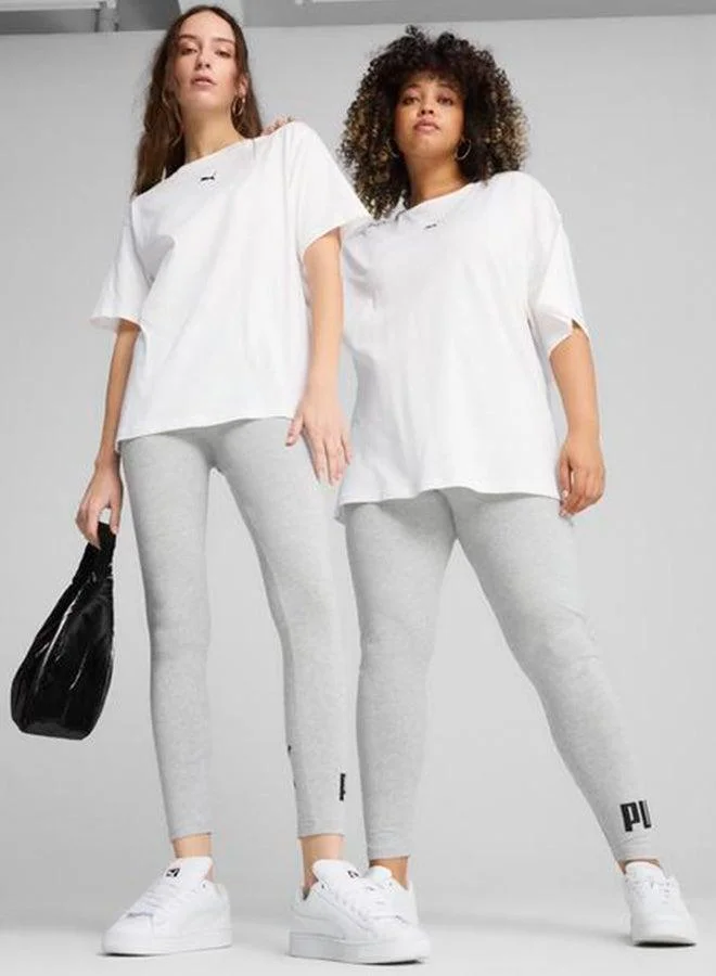 Puma grey Essential Logo Leggings for Women | Best Price UAE