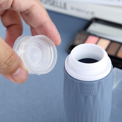 Gemice Travel Bottles for Toiletries, Travel Essentials Refillable Leak Proof Travel Size Toiletries, 3oz TSA Approved Sillicone Squeezable Travel Size Containers for Shampoo Wash Body Lotion (4 Pack) - Image 3