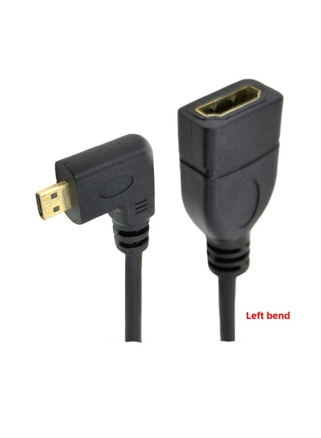 Micro HDMI To HDMI Elbow Short Line Micro HDMI Revolution HDMI Female Up And Down Bend Left And Right Bend 0.15M-Color:Hd Female To Straight Head-Line Length:0.15M - Image 4