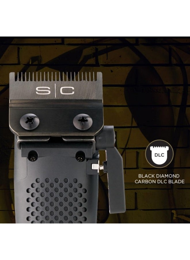 Stylecraft Stylecraft Rogue Professional 9V Microchipped Magnetic Motor Cordless Hair Clipper, 5 Guards, Matte Gunmetal  - Image 3