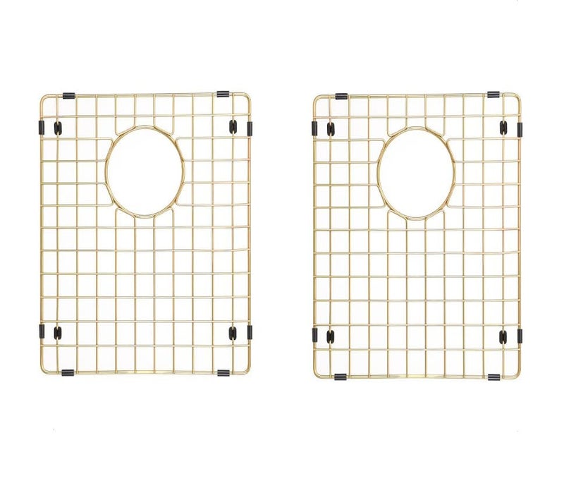 Starstar 5050 Double Bowl Kitchen Sink Bottom Two Grids Matte Gold 304 Stainless Steel 17 x 14 - Image 3