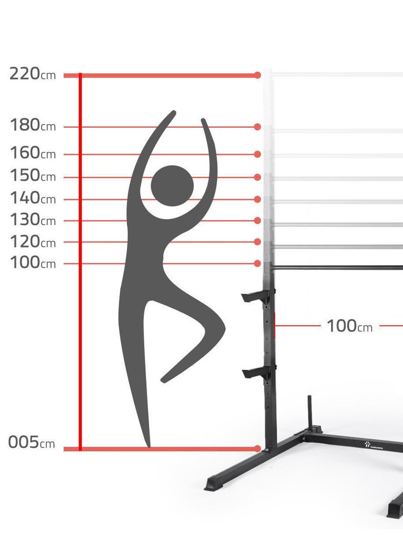 كانجرو مسند تمارين السكوات – معدات رياضية متينة للمنزل والصالة لتقوية الساقين، تمارين السكوات باستخدام وزن الجسم، أمان واستقرار - Image 2