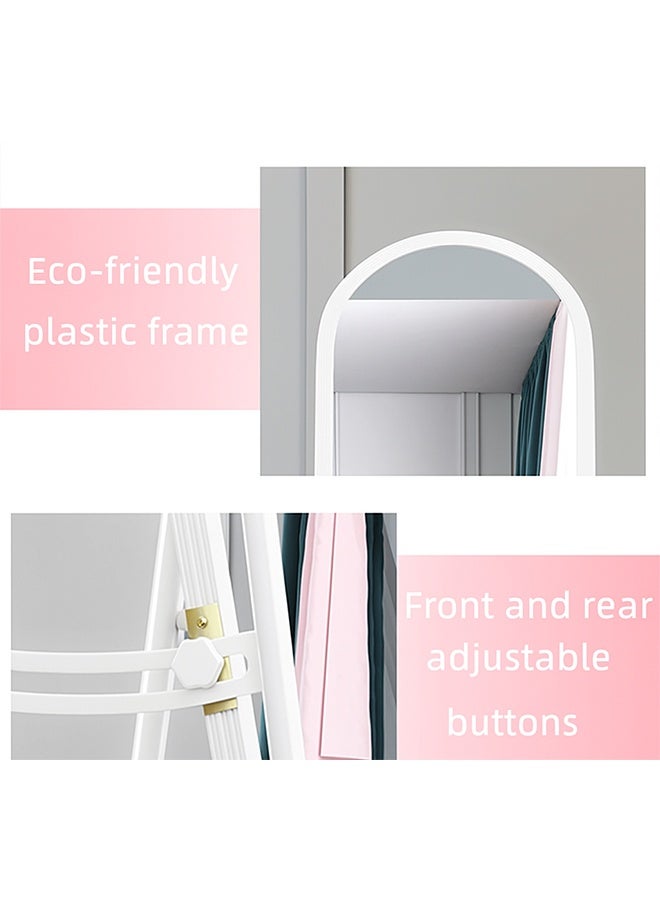 Taimi Elegant Mirror 160x31cm - Decorative Mirror with Strong White Stand - Dressing Mirror with 4 wheels for easy movement  - Image 5