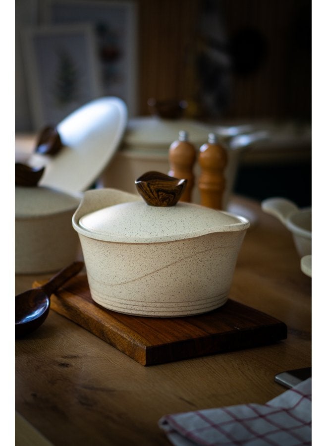 Glory Granite Pot Premium Size 20 cm Beige - Image 1