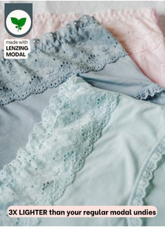 Intimate Queen Intimate Queen Modal Bae Super Soft Hipster Lacy Eco-Friendly Underwear  - Image 2