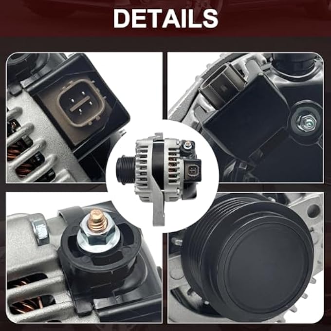 Hsbhlsnx 11516N Alternator Compatible with Toyota Camry L4 2.5L 2010-2011 104210-2650 27060-0V060 27060-36050 90295768 - Image 4