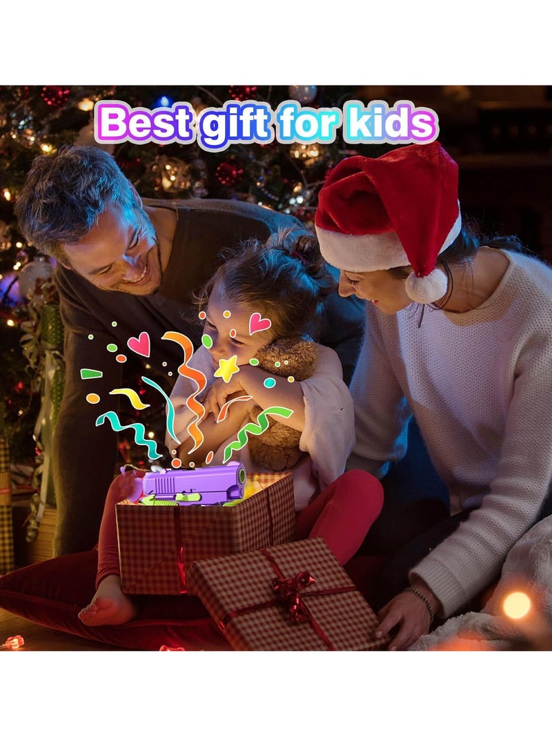 AROAQ لعبة نموذجية صغيرة مطبوعة ثلاثية الأبعاد من طراز M1911، لعبة حسية محمولة وأنيقة لتخفيف التوتر، لعبة ممتعة عالية الجودة لتخفيف القلق، مسدس جزرة لتخفيف الضغط والجاذبية للأطفال، (وردي وأبيض) - Image 5