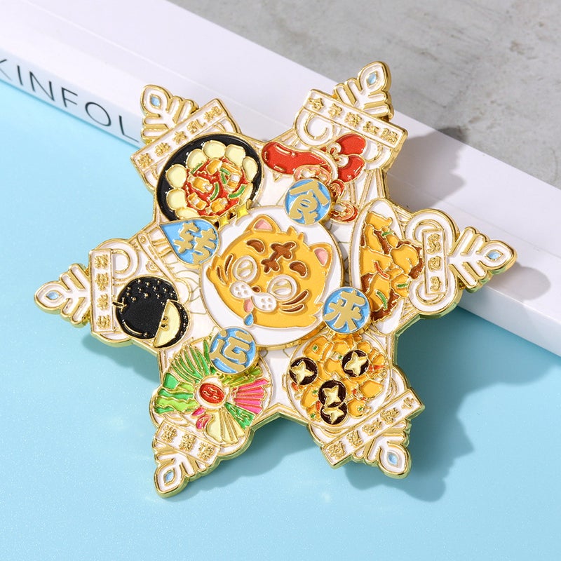 Harbin Rotating Metal Fridge Magnet Souvenir Chinese Culture City Landmark - Image 2