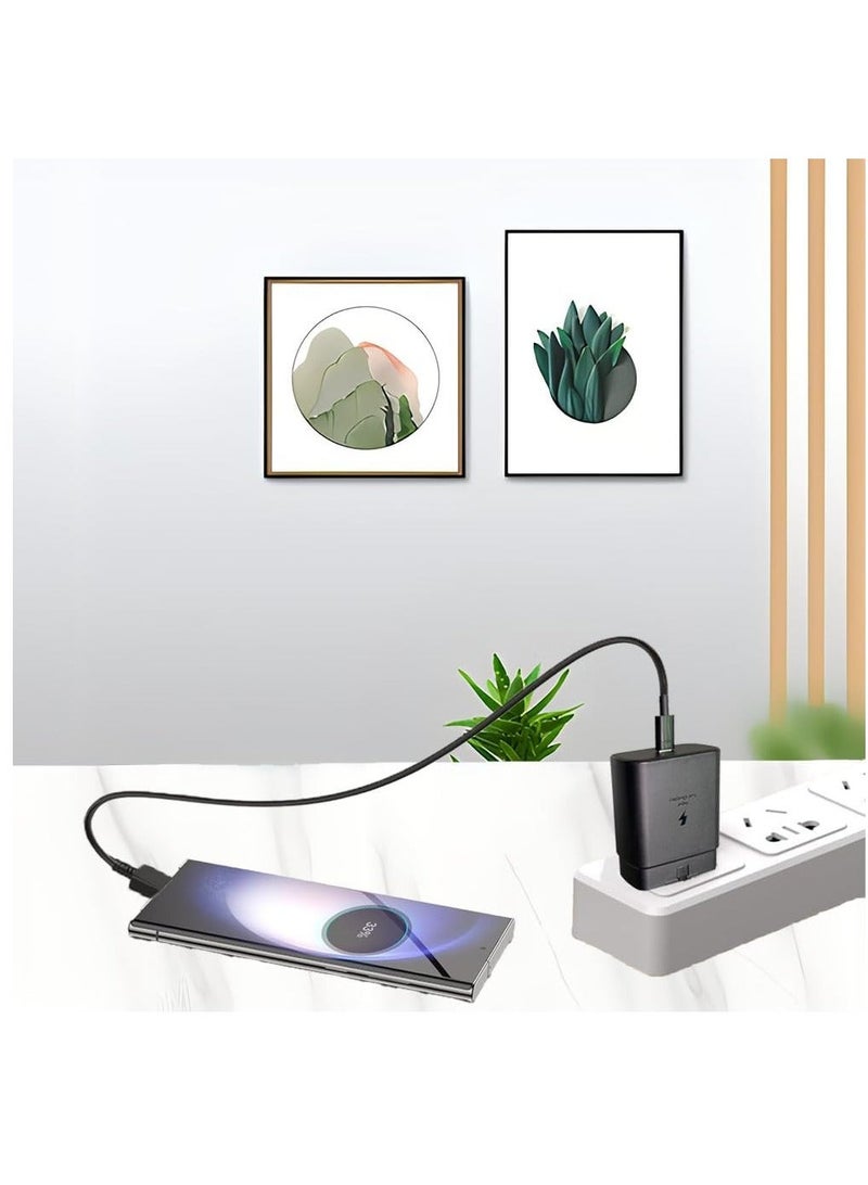 MUNTAQI 45W Super Fast Charger UK Plug for Samsung Galaxy S23Ultra,S23+,S23,S22Ultra,S22+,S22,S21Ultra,S21+,S21,S20,A33,A50,A51,A52,A53,A54,A71,A72,M33,Tab A8,S8,A7, Ultra S8 USB C Wall Charging Cable adapter - Image 2