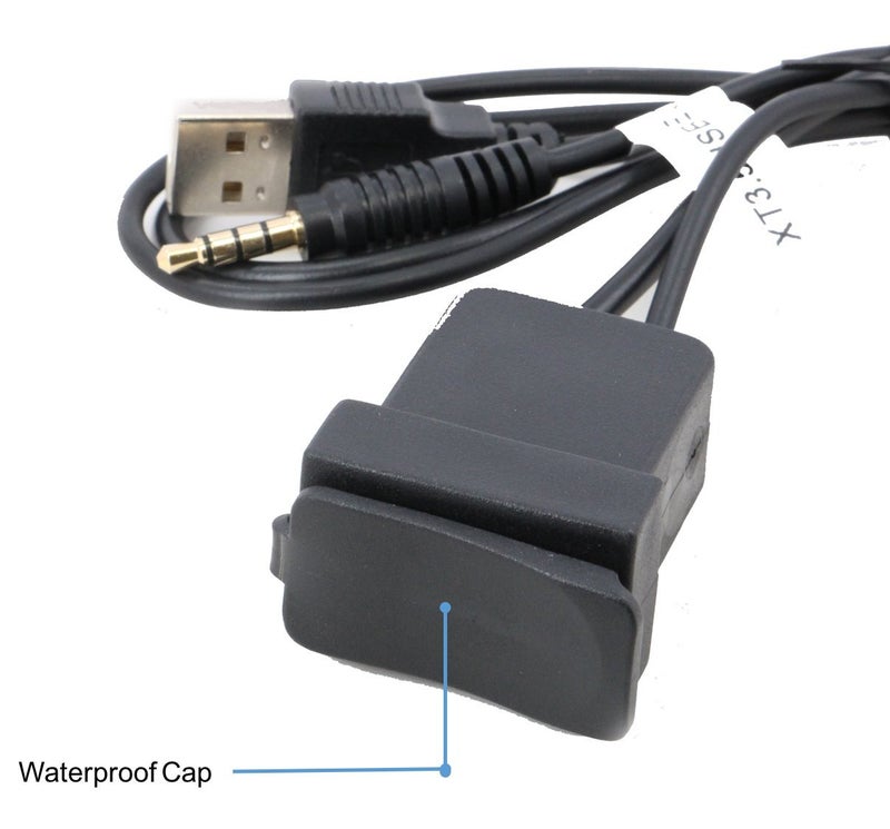 Xtenzi USB and 3.5mm A/V Rectangle Panel Jack Extension Cable Compatible with Select Toyota, Honda Models - Image 4