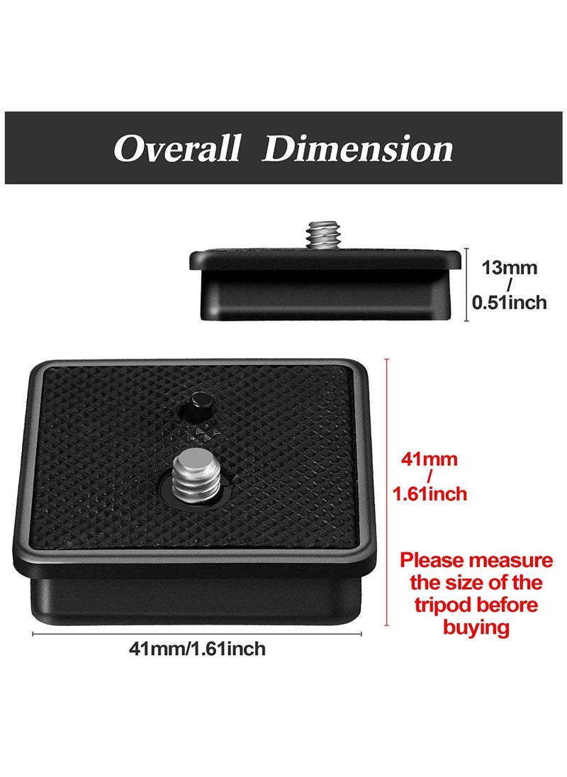 Generic - 41 mm QR Release Plate Camera Tripod Ball Head Quick Release Plate Replacement Compatible with Ambico V-0552 V-0554, Sunpak 7500 Pro 7500tm 7575, Kalimar Pro-tech V-40(2 Pieces) - Image 1