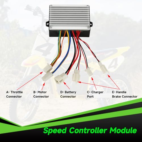 XIKOBY 36V Controller and Throttle Compatible with Razor MX500 MX650 Dirt Bike, Control Module and Twist Throttle Handlebar Grips Replacement for Razor SX500 Electric Dirt Rocket Quad EcoSmart Parts - Image 4
