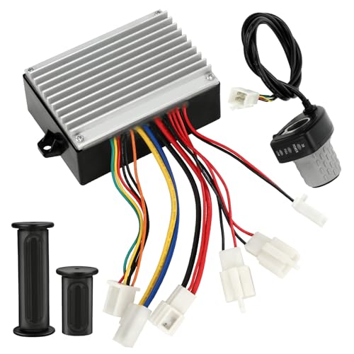 XIKOBY 36V Controller and Throttle Compatible with Razor MX500 MX650 Dirt Bike, Control Module and Twist Throttle Handlebar Grips Replacement for Razor SX500 Electric Dirt Rocket Quad EcoSmart Parts - Image 1
