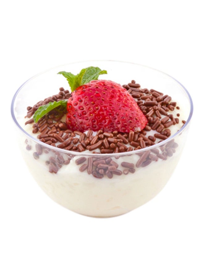 Restaurantware 4 Ounce Mini Bodega Cups, 100 Round Small Appetizer Cups - Lids Sold Separately, Heavy-Duty, Clear Plastic Parfait Cups, Serve Mousse, Puddings, Or Samples, For Weddings Or Parties - Image 2