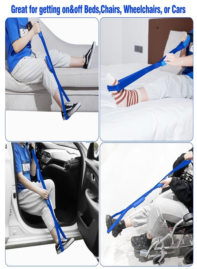 Homymusy 42 Inch Leg Lifter,Leg Lifter After Hip Replacement with Large Foot Loop,Mobility Aid for Disables and Elderly,Leg Lifter Strap for Knee Replacement Recovery Aids(Blue) - Image 3