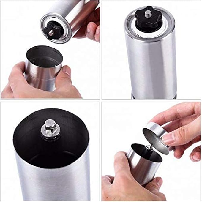 eWINNER Small Coffee Grinder Manual Portable Hand Coffee Bean Grinder With Adjustable For FineCoarse Grind Ceramic Burr Grinder Coffee Mill For Drip CoffeeEspressoPress Used In Home - Image 4