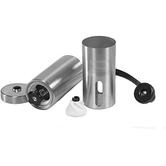eWINNER Small Coffee Grinder Manual Portable Hand Coffee Bean Grinder With Adjustable For FineCoarse Grind Ceramic Burr Grinder Coffee Mill For Drip CoffeeEspressoPress Used In Home - Image 2