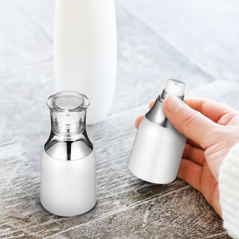 3 Pcs Airless Pump Vacuum Bottles Cosmetic Makeup Empty Storage Containers for Lotion Cream Foundation - Image 5