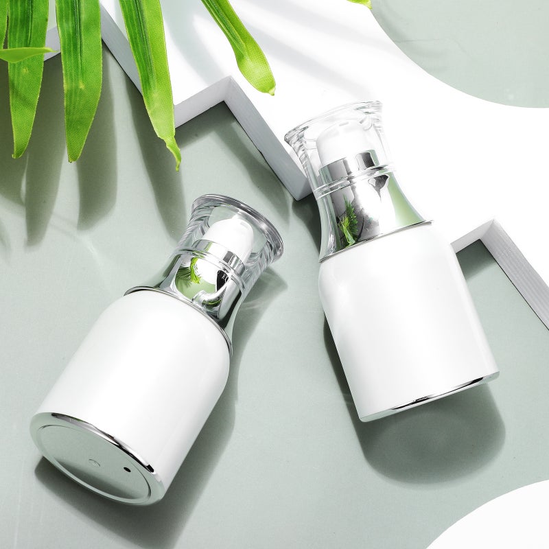 3 Pcs Airless Pump Vacuum Bottles Cosmetic Makeup Empty Storage Containers for Lotion Cream Foundation - Image 3