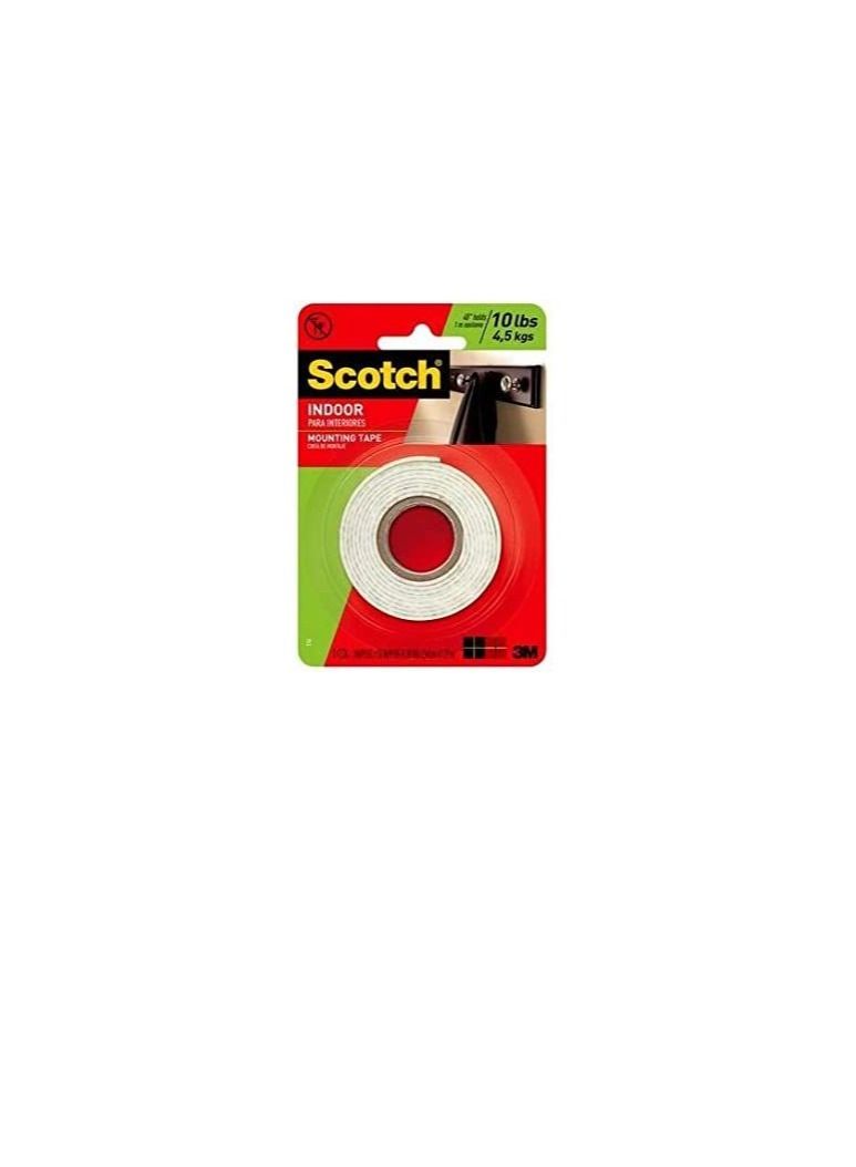 Scotch  Indoor Mounting Tape (White, 25.4mm x 1.27m)  - Image 2