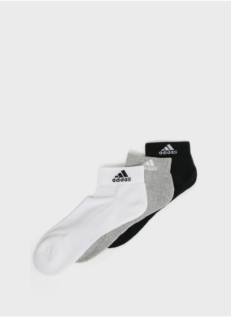 Adidas - 3 Pack Ankle Socks - Image 1