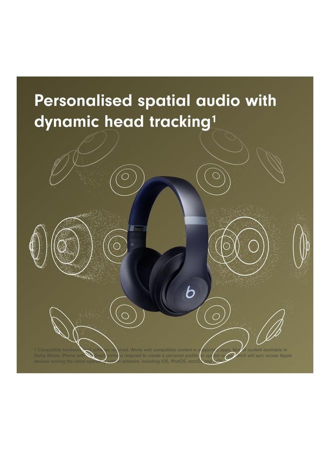 beats New 2023 Studio Pro Wireless Over-Ear Headphones With Noise Cancellation Navy - Image 4