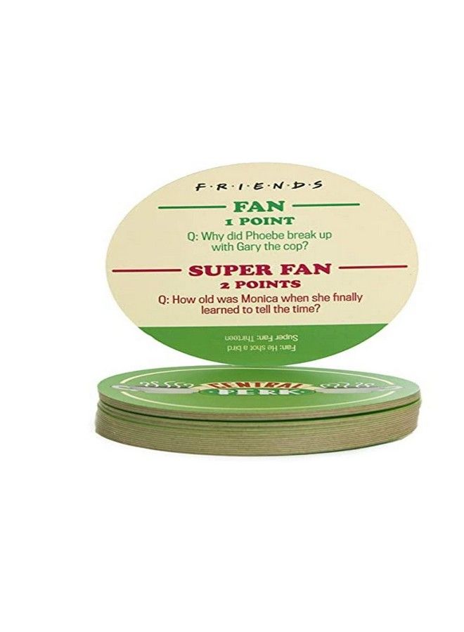 Paladone Friends Tv Show Central Perk Trivia Coasters Set Of 20 Drink Coasters With 40 Questions - Image 1