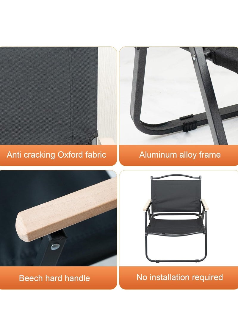 Manful Portable Folding Camping Chair Beige, Lightweight Folding Chair for Outdoor Enthusiasts, Folding Chair for Every Adventure, Folding Camping Chair for Travel and Leisure  - Image 4