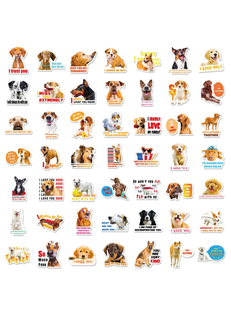 ORAINBOW 100Pcs Cute Dog Stickers for Water Bottles Vinyl Waterproof Funny Dog Stickers for Kids Teens Many Kinds of The Dog Stickers Decals for Dog Lovers Laptop Hydro flask Scrapbooking Journaling - Image 3