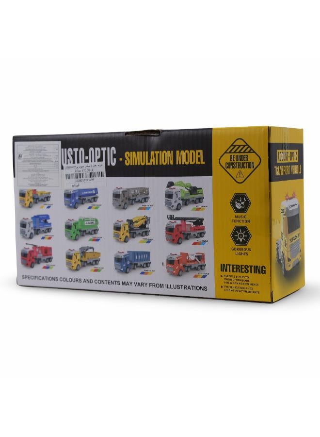 Acousto-Optic Transport Truck Simulation Model with Lights & Sound – Orange - Image 2