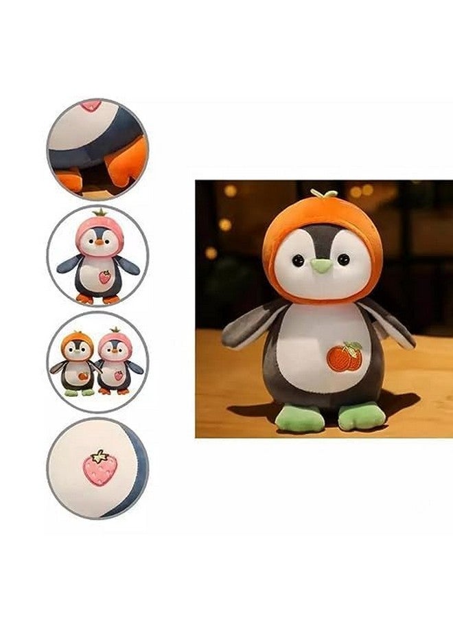 Tinytotem Cute Baby Fruit Penguin Soft Toy Stuffed Animal Spandex Plush for Kids by Adorable Design Cuddly Girl Pillow Gift for Girls 27cm - Image 4