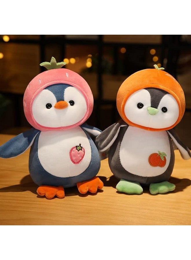 Tinytotem Cute Baby Fruit Penguin Soft Toy Stuffed Animal Spandex Plush for Kids by Adorable Design Cuddly Girl Pillow Gift for Girls 27cm - Image 3