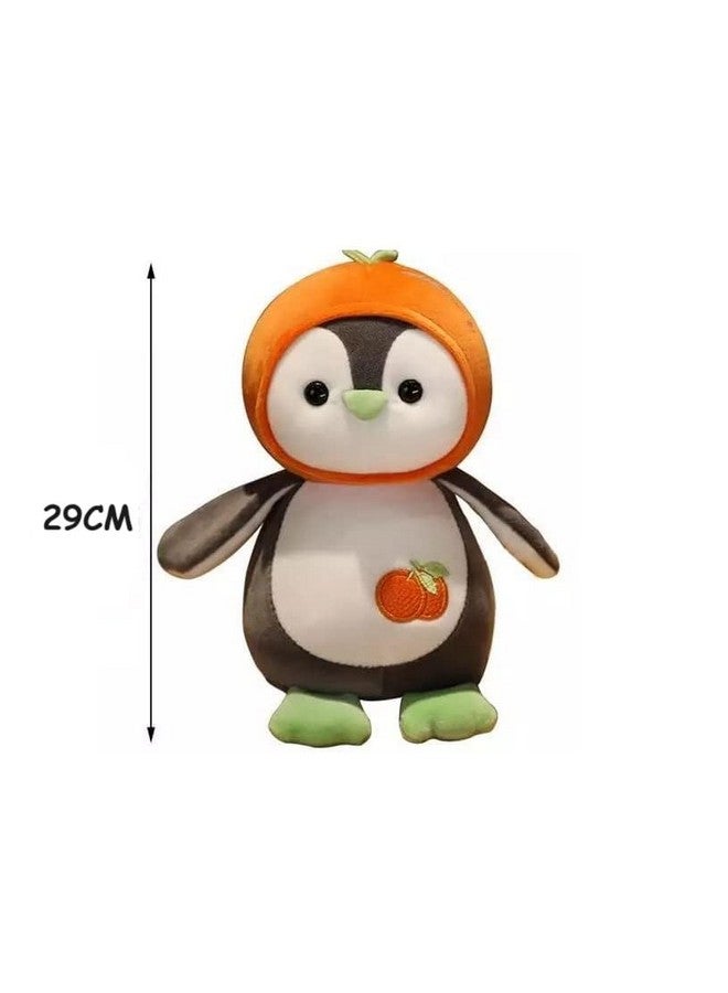 Tinytotem Cute Baby Fruit Penguin Soft Toy Stuffed Animal Spandex Plush for Kids by Adorable Design Cuddly Girl Pillow Gift for Girls 27cm - Image 5