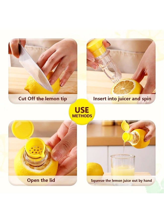 Lemon SqueezerScrew Top Manual Citrus Juicer Portable Lemon Juicer With Lid Handheld For Cocktails Drinks And Cooking  - Image 3
