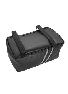 Generic Bike Rack Rear Carrier Bag Trunk Bag PU Leather Waterproof 9L Large Capacity Storage Luggage Cycling Storage Bag Mountain Bike  - Image 2
