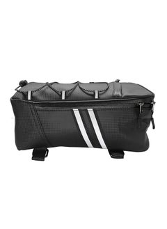 Generic Bike Rack Rear Carrier Bag Trunk Bag PU Leather Waterproof 9L Large Capacity Storage Luggage Cycling Storage Bag Mountain Bike  - Image 4
