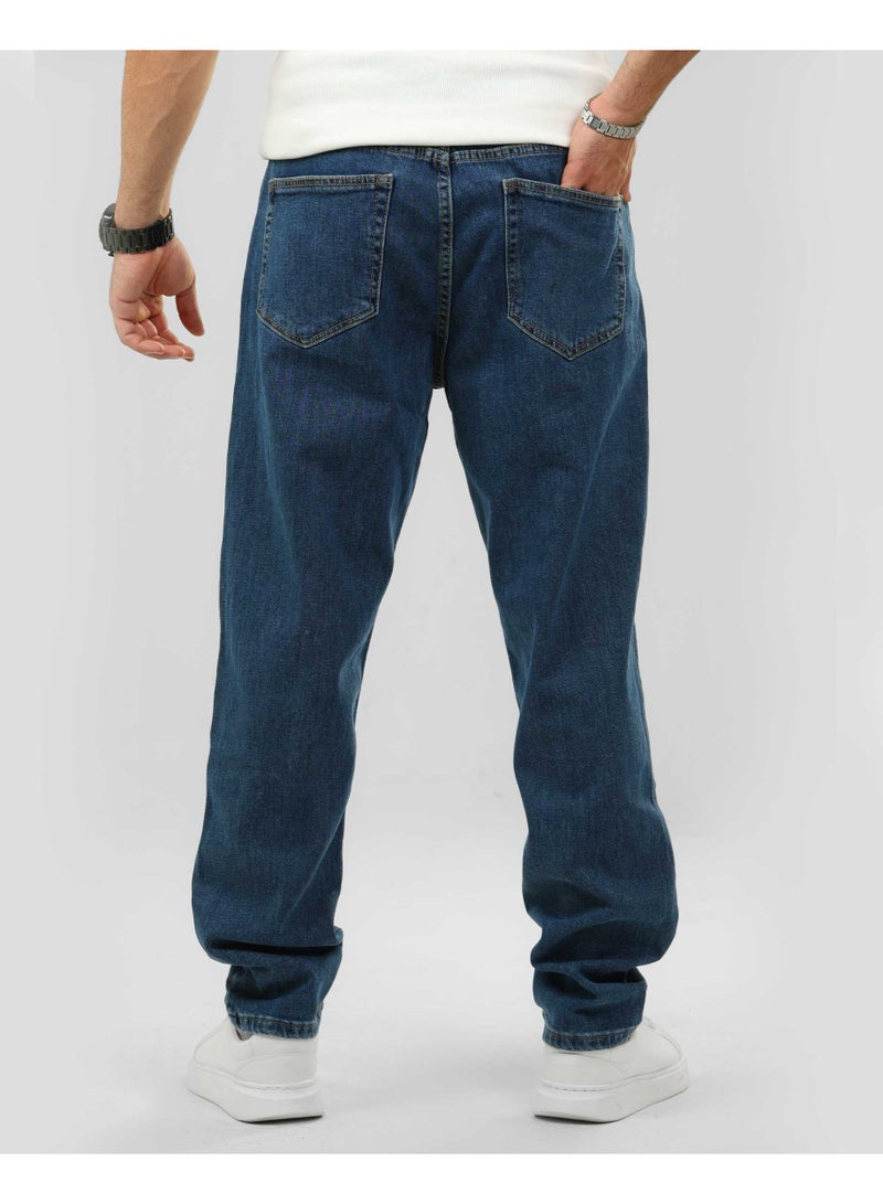 دوت بنطلون جينز أساسي بقصّة مريحة - Image 4