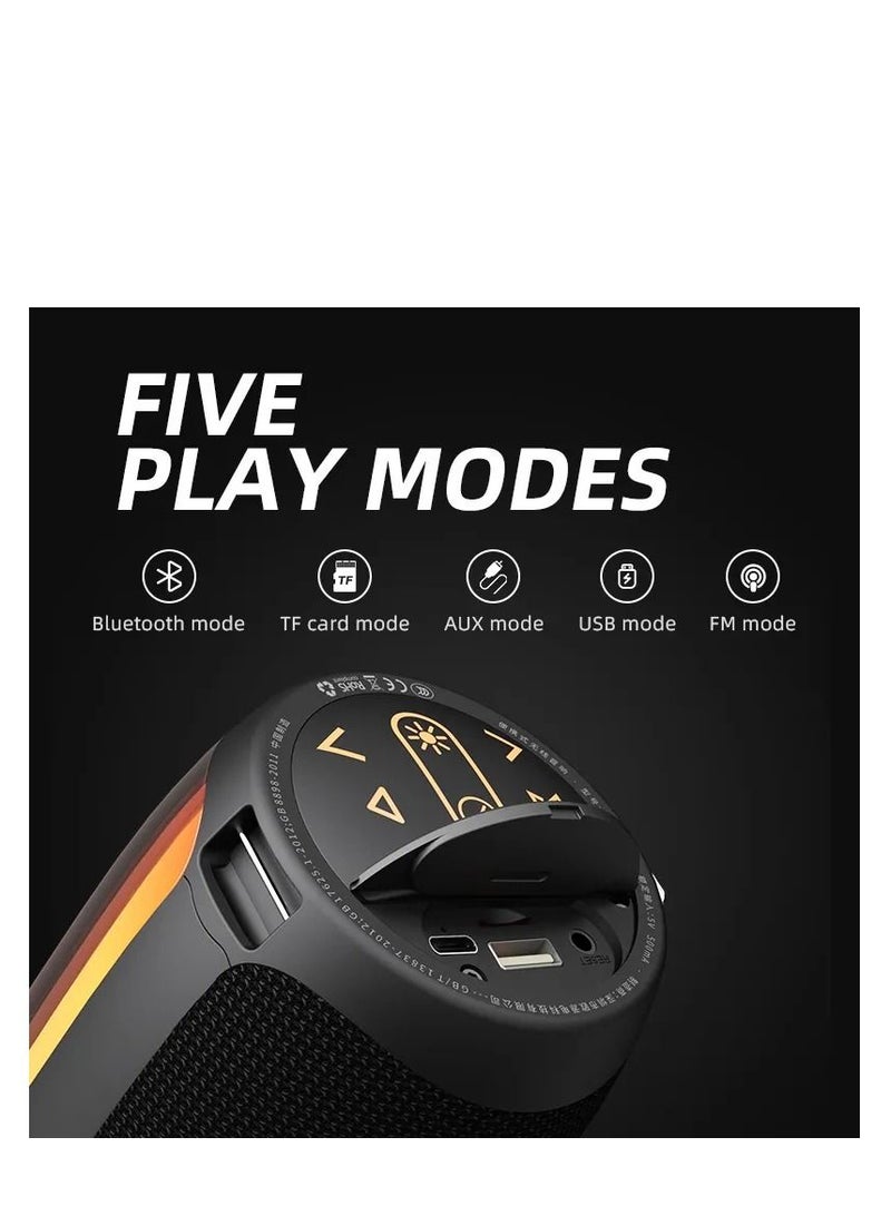 ساناج Sanag V10S PRO 10W 2.1 قناة مكبر صوت بلوتوث لاسلكي LED ضوء ديناميكي TWS Bass Speaker - Image 4