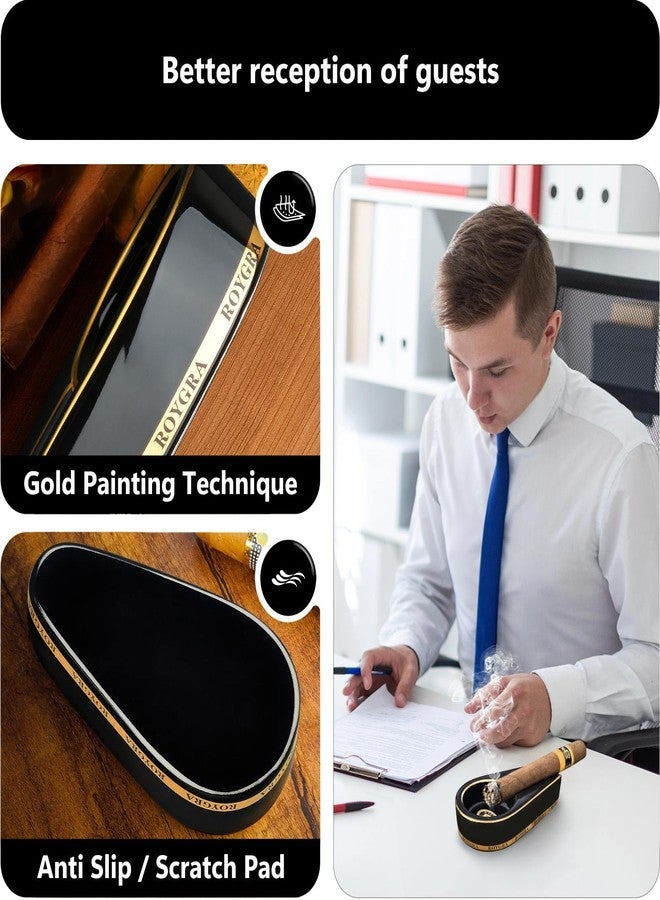 roygra منفضة سجائر رويغرا، منفضة سجائر خارجية للفناء مع 3 قواطع، منفضة سجائر خارجية، منافض سجائر خارجية مع حامل، مستلزمات تدخين السيجار للرجال، ديكور منزلي، منافض سجائر للمدخنين في الأماكن المغلقة - Image 5