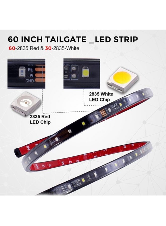 MUNTAQI 90LEDs Tailgate Strip Pickup Tail Light - Image 3