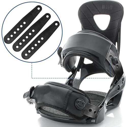 Shupakul 6 Pcs Snowboard Binding Tongue Hole Straps-6.1" x 1.1" Snowboard Binding Toe Slider Straps-Snowboard Ankle Ladder Strap Binding for Ski Strap-in Binding Replacement Accessories - Image 4