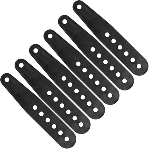 Shupakul 6 Pcs Snowboard Binding Tongue Hole Straps-6.1" x 1.1" Snowboard Binding Toe Slider Straps-Snowboard Ankle Ladder Strap Binding for Ski Strap-in Binding Replacement Accessories - Image 1