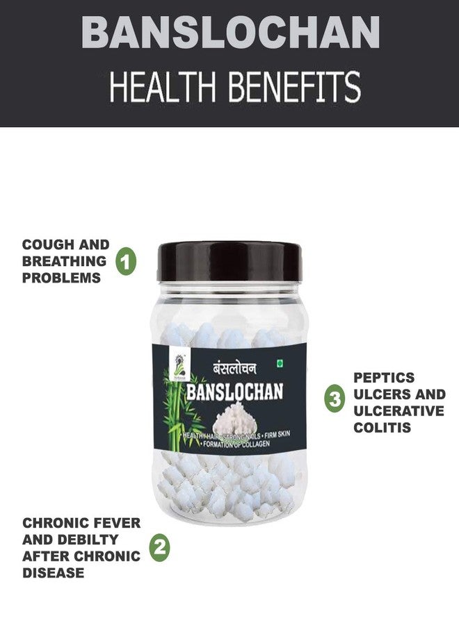 LEANBEING Banslochan 250gm | Tabasheer | Vanslochan | Bambusa Arundinacea || Healthy Bones & Relief in Cough and cold - Image 2