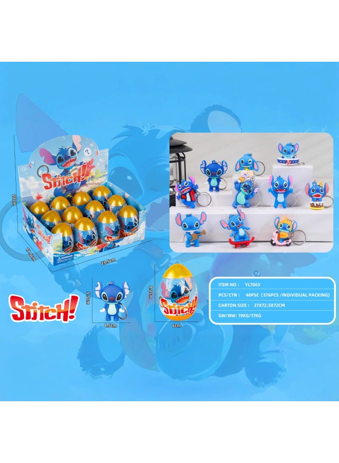Special For Key Chain Twist Egg Ball Card Cool Mirabu Doll Blind Egg Mobile Phone Pendant Gift Wholesale-Color:Yl7058 Kapibala Doll Keychain Blind Egg - Image 5