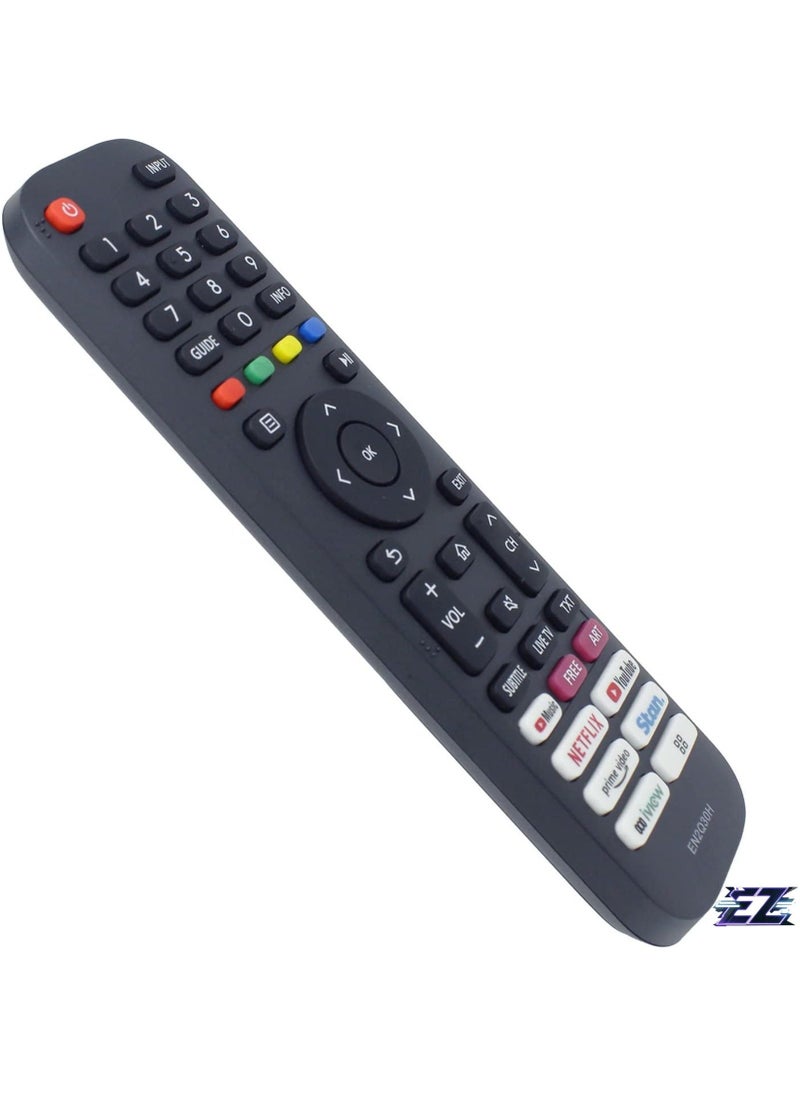 ELTRAZONE - EN2Q30H Remote Control Replacement for Hisense VIDAA TV 65Q7 65SX 70S5 100L5F 100L9G 100L9GSET 100S8 120L5F L5F L9G 43S8 50S8 55S8 65S8 75S8 85 S8 S8 with battery - Image 1
