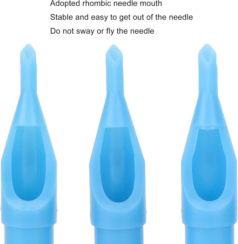 klarako Tattoo Tips Disposable, 250pcs Tattoo Needle Tips Set 3DT 5DT 7DT 9DT 11DT Mixed Disposable Tattoo Needle Tip Kit, Tattoo Gun Machine Accessories Tips Grips Tattoo Supplies - Image 2