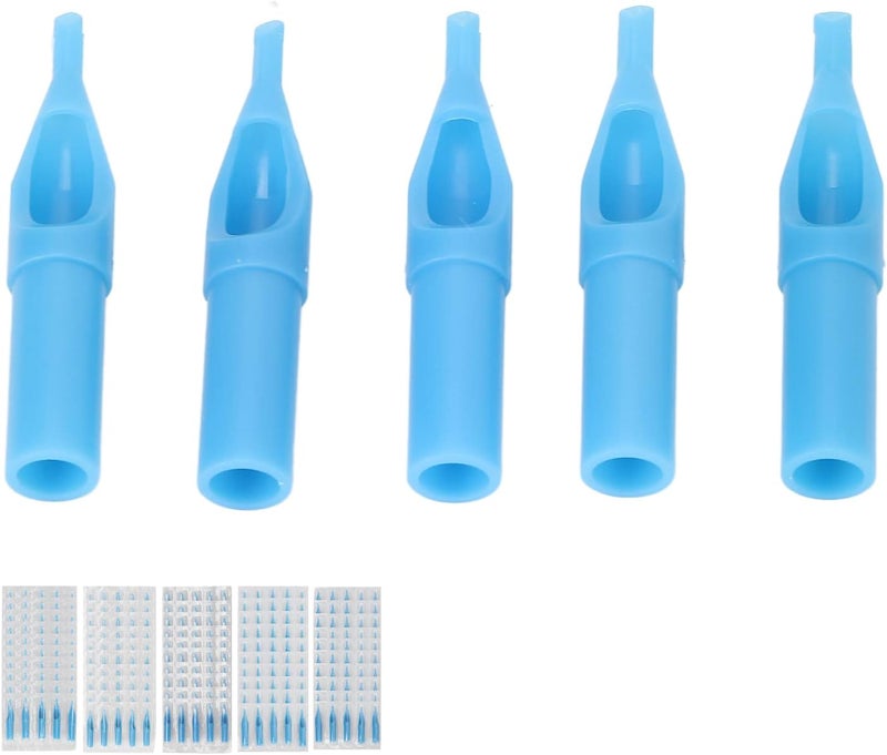 klarako Tattoo Tips Disposable, 250pcs Tattoo Needle Tips Set 3DT 5DT 7DT 9DT 11DT Mixed Disposable Tattoo Needle Tip Kit, Tattoo Gun Machine Accessories Tips Grips Tattoo Supplies - Image 1