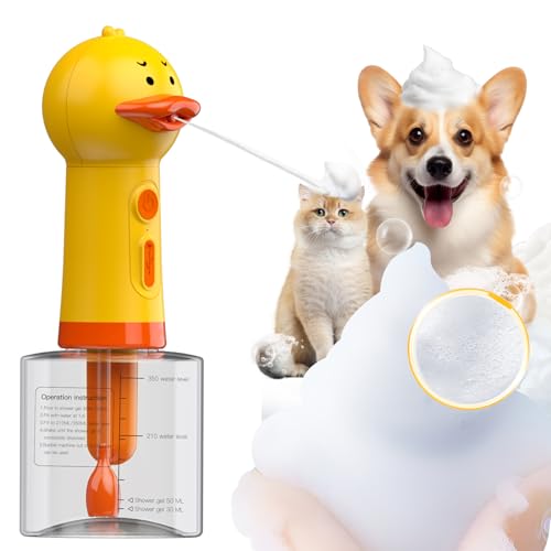 NRYDEPET Electric Dog Shampoo Dispenser & Foam Sprayer – Automatic Dog Soap Dispenser, Rechargeable Dog Shampoo Foamer, IPX7 Waterproof Pet Bath Supplies for Dogs, Cats & Puppies - Image 1