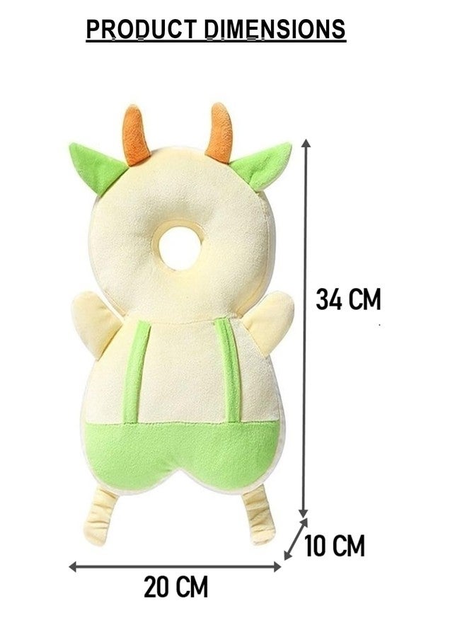 MUREN® Head Protector for Kids 6+ Months, Baby Safety Soft Cushion Helmet for Kids, Anti-Fall Pillow with Adjustable Shoulder Strap Suitable for Toddlers-Cream - Image 4